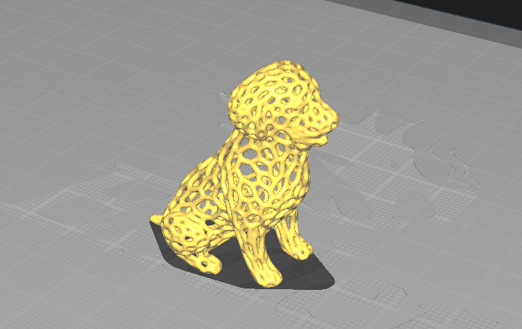 voronoi bambino cane seduta by manager arte sculture sedersi decorazioni carina 3D print model - Mito3D