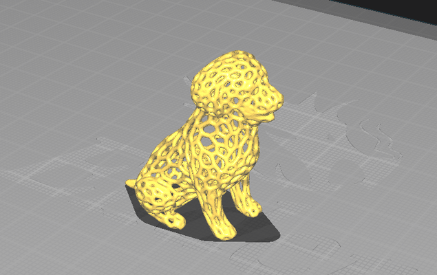 voronoi bambino cane seduta by manager arte sculture sedersi decorazioni carina 3d print model - Mito3D