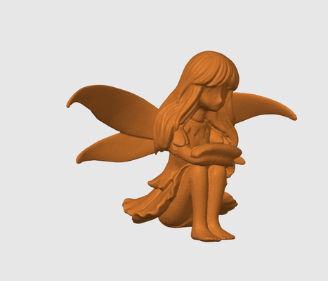 fada sentado by vendido brinquedos jogos menina brinquedo arte kleine taxa 3d print model - Mito3D