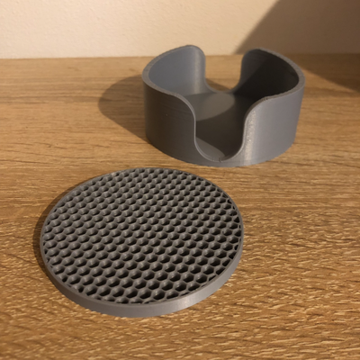 coaster holder by snhanz household house models coasterholder creality ender3v2 kitchen coasters kitchentool coasterset coastersdrink 3d print model - Mito3D