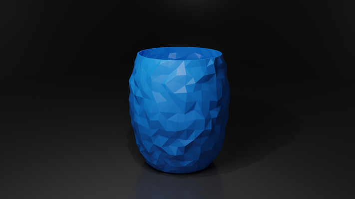 lowpoly becher by grafi luk haushalt dekor tasse dekoration container 3d print model - Mito3D