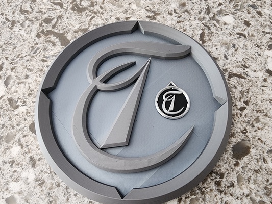tiffin logo by jg spadaccino arte modelli camper 3d print model - Mito3D