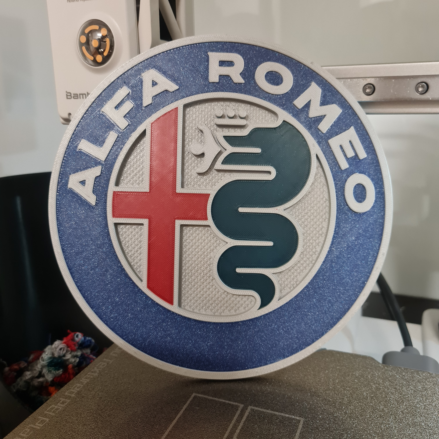 alfa romeu parede logotipo 2015 by fabricante inovações casa decoração arte 2dart 2dartwork wallart2d 2d gulia 3D print model - Mito3D