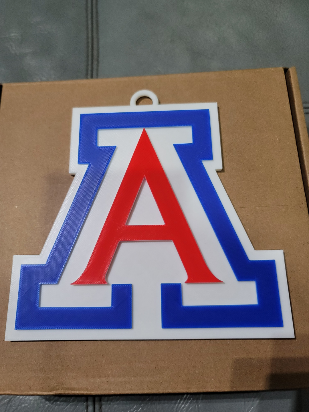 arizona 3d logo 180mm dizi by marketler hobi kendin yap spor açık havada mart delilik ncaabasketbol ncaa kolej zincir basketbol çılgınlığı 3D print model - Mito3D