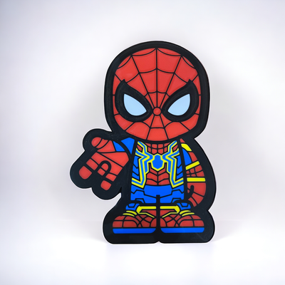 hombre araña led ligero caja by cadventures3d arte señales logos ligera maravilla vengadores 3d print model - Mito3D