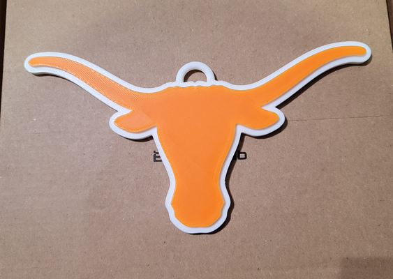 texas 3d logo 180mm serie by tiendas comestibles pasatiempo bricolaje diy deporte aire libre baloncesto ncaa ncaa universidad cuernos largos cadena longhorn marzo locura locura marzo 3d print model - Mito3D