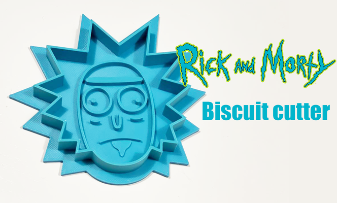 almiar galleta cortador morty by paolobonidiseño arte señales logos artilugio galletas 3d print model - Mito3D