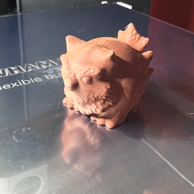 piumato owlbear cucciolo by natura goblin miniature creature dungeon draghi dnd fantasia carina 3d print model - Mito3D