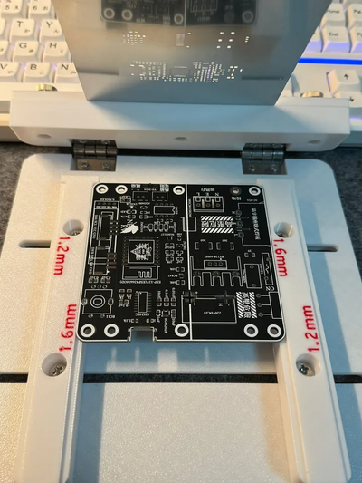 smt solder paste stencil printer by watkins hobby & diy electronics soldering 3d print model - Mito3D