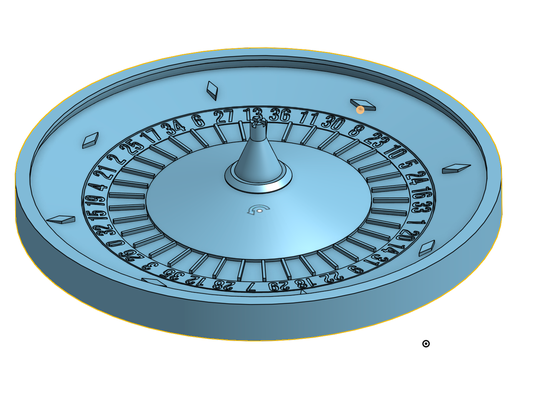 roulette rad by administrator spielzeuge spiele tafel 608 608bearing rouletterad glücksspiel spinner desktoy 3d print model - Mito3D