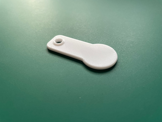 shopping card coin blank stable keychain eu-de einkaufs-chip blanko schl sselanh nger by heiko hoffmann2000 household house models chip cart venture token 3d print model - Mito3D