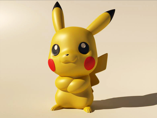 pikachu pé pok seg by caixa azul brinquedos jogos personagens pokémon 3d print model - Mito3D