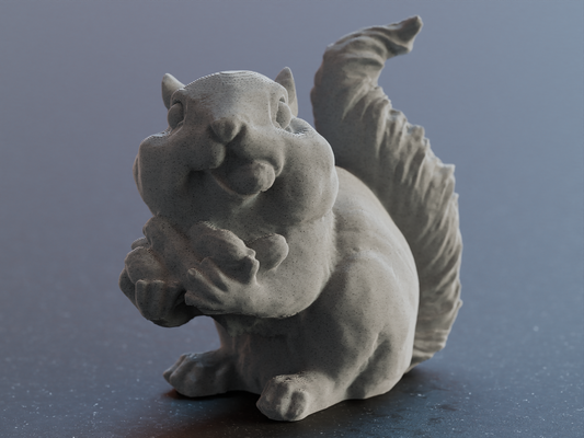 niedlich eichhörnchen essen nuss chipmunk eichh rnchen nuss by hpinvent kunst skulpturen dekor skulptur flauschige modell pelzig schwanz sitzung tier 3d print model - Mito3D