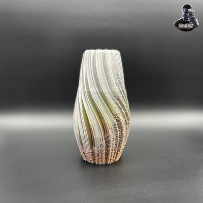 vase ''elegant'' special edition by endk7designs household decor art artdeco decoration decorative flowervase homedecor office spiral spiralvase twistedvase vases 3d print model - Mito3D