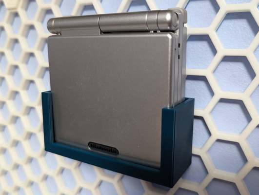 gameboy advance sp mount honeycomb storage wall by ryanparsley tools organizers gameboyadvance 3d print model - Mito3D
