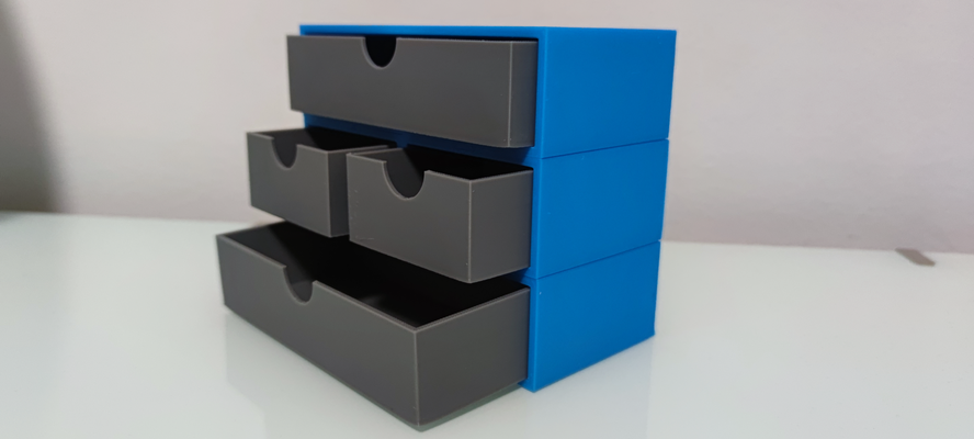 desk modular boxes by thedecember87 hobby & diy deks accessories box office accessory drawer container 3d print model - Mito3D