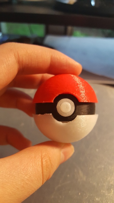 fácil rápido impressão pokebola pokémon by manifold3d brinquedos jogos ar livre pokemongo thingiverse pokemons 3d print model - Mito3D