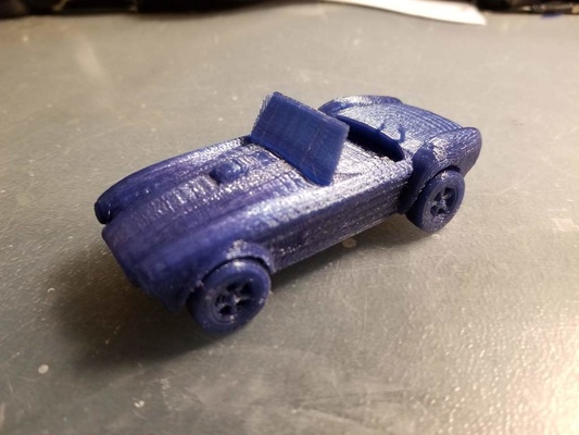 shelby cobra impression in endroit mouvement roues by manifold3d loisir diy véhicules chose universelle 3d print model - Mito3D