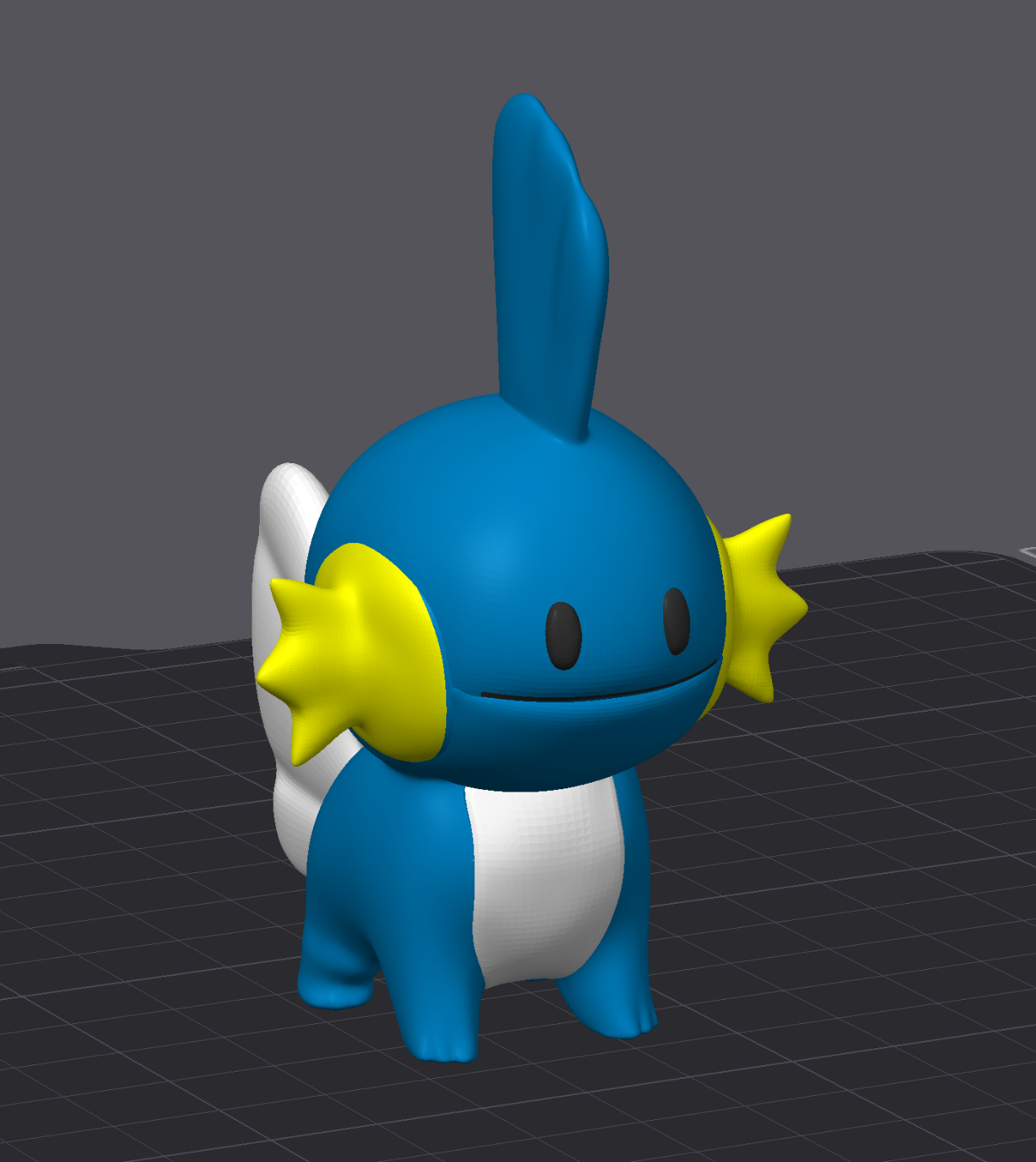 mudkip 3 farbe 84mm höhe neu gemischt by quadracerjr33 miniaturen kreaturen pokémon sack tasche monster 3D print model - Mito3D