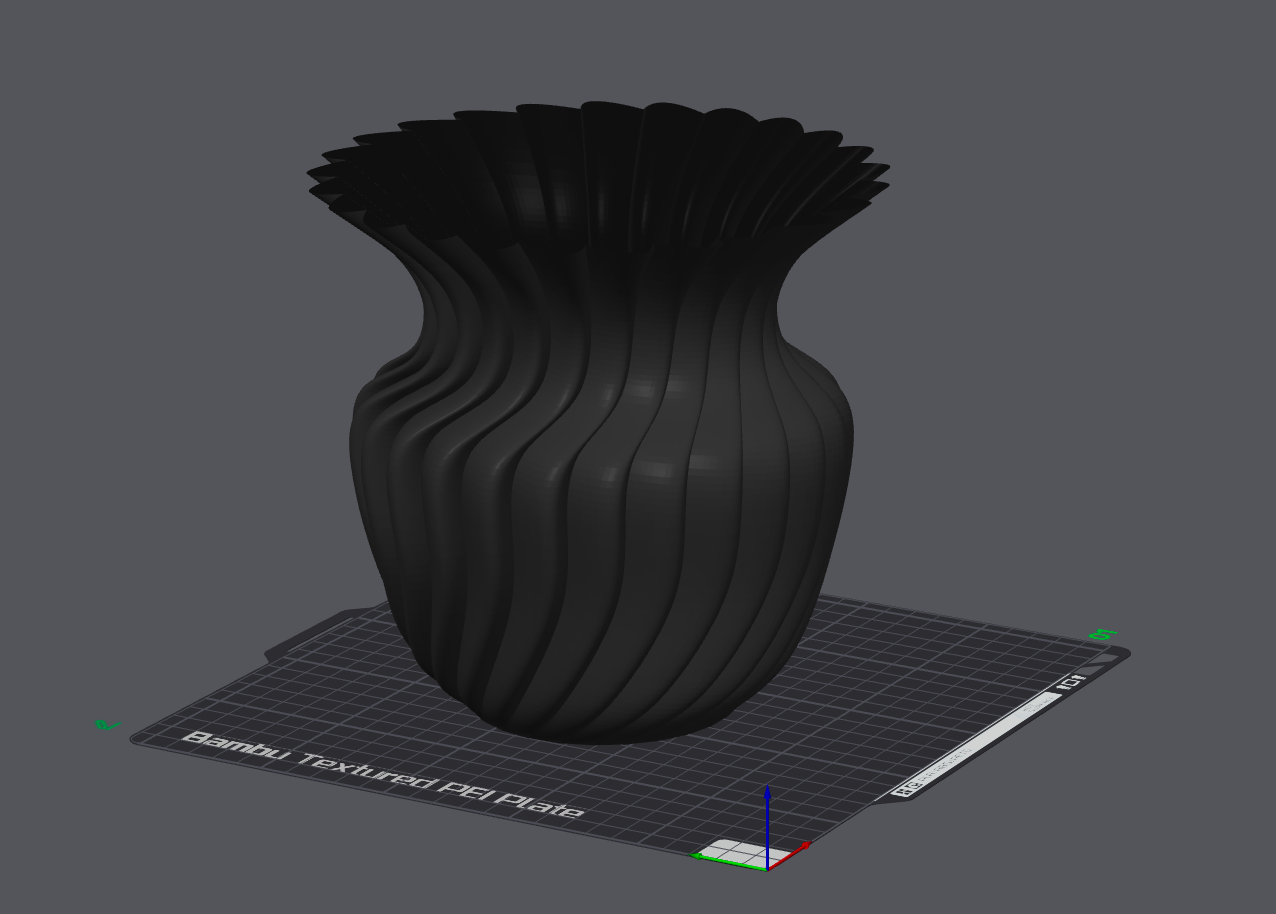 vaso plante longue by stampo 3d génératif modèle my vase art tasse moderno conception accessoires accueil maison vasehome 3D print model - Mito3D