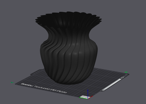 vaso plantar longo by stampo 3d generativo modelo my arte copo moderno projeto acessórios casa vasocasa 3d print model - Mito3D