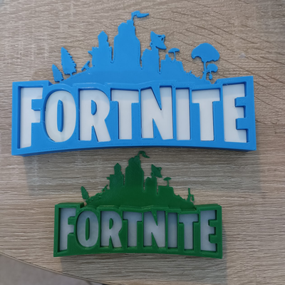 fortnite logo by jl creativo estudio arte señales logos juego épico juegos batalla royale tirador popular icónico mercancías ventilador 3d print model - Mito3D