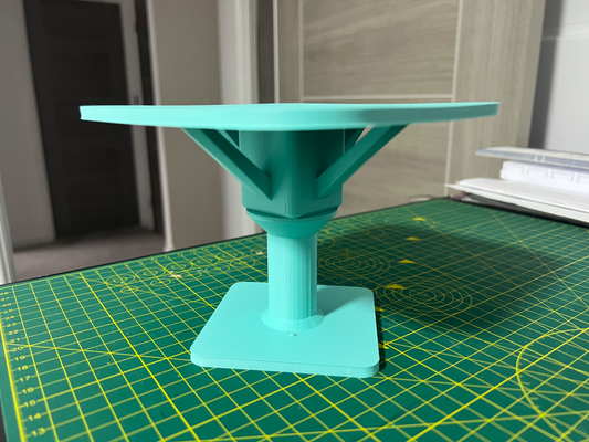 model turner v2 rotating table by peter martin hobby & diy painting accessory modelturner rotatingtable spray turntable turn spraying display 3d print model - Mito3D