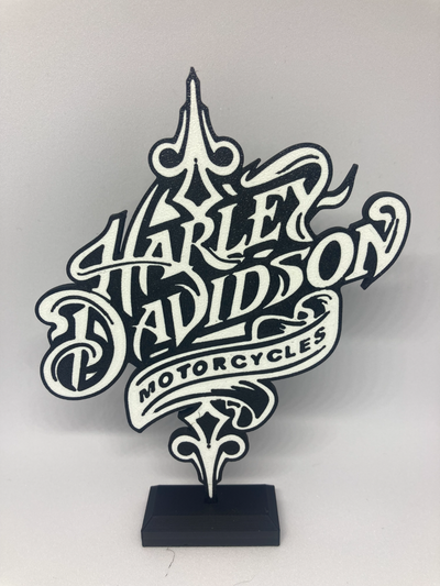 harley davidson signe supporter by yakubhroch art panneaux logos harley davidson 3d print model - Mito3D