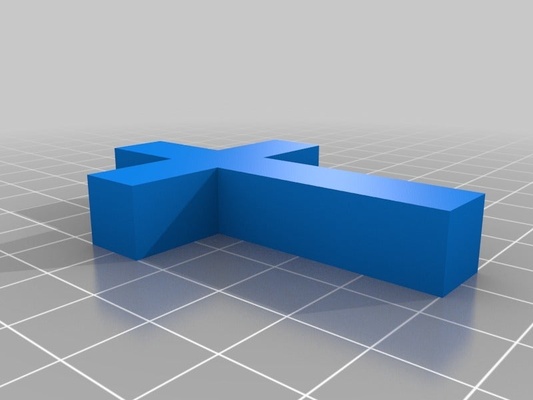 simples cruz by isaacw arte modelos 3d print model - Mito3D