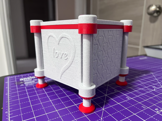 ornamental caja enamorado edición by pedro martín casa decoración diseñador amor joyería 3d print model - Mito3D