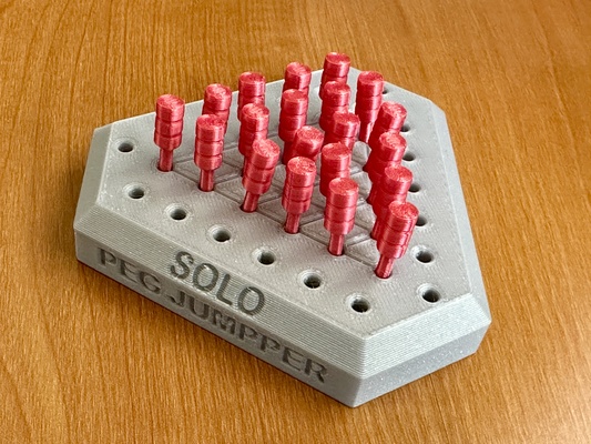 solo peg jumper by jerry spielzeuge spiele tafel brettspiel 3d print model - Mito3D