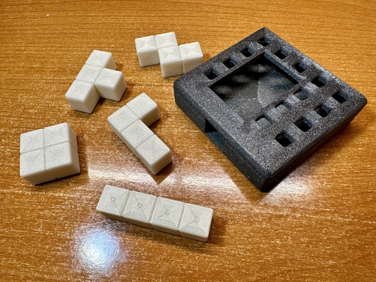 pfannkuchen puzzle unmöglich tetris by jerry spielzeuge spiele rätsel 3d print model - Mito3D