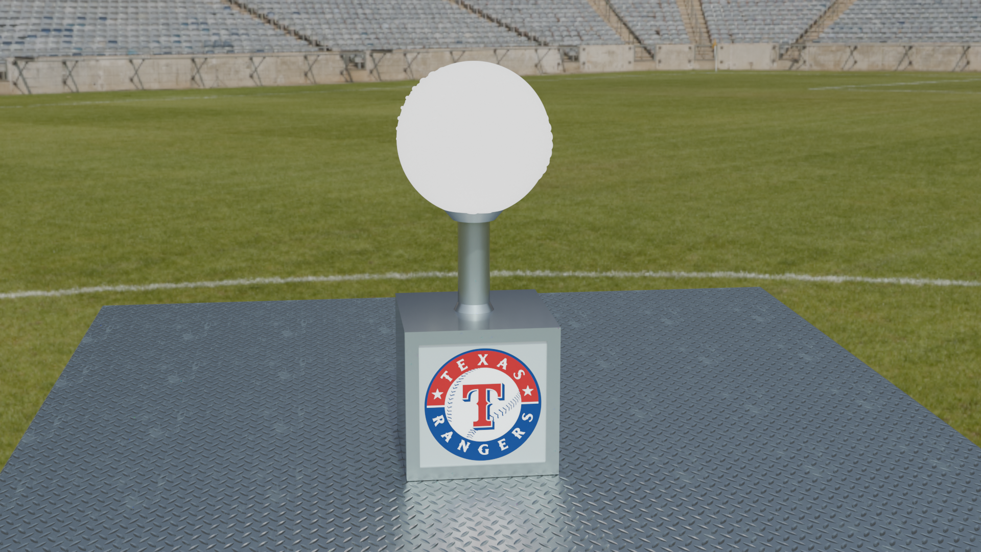 texas ranger logo luce scatola by mker73 domestico arredamento baseball lightbox lampada 3D print model - Mito3D