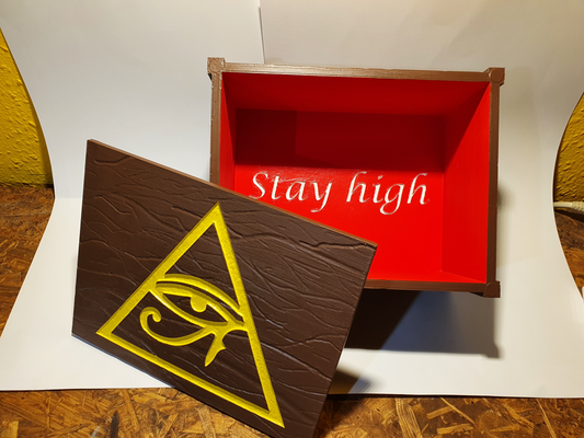 wooden box by smogeee household decor wood horus eye high accesories decoration 3d print model - Mito3D