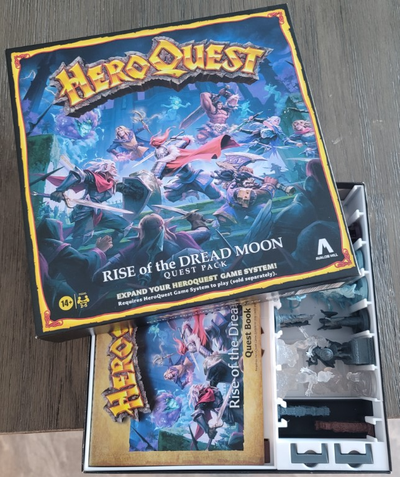 heroquest pavor luna expansión caja organizador by dr chi juguetes juegos tablero juego tarjetas tokens minis terror ascenso luna llena hq mesa accesorio 3d print model - Mito3D