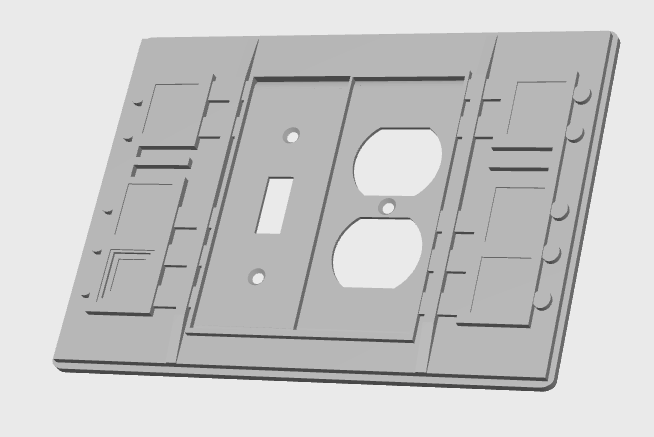 galaxy s beira solteiro interruptor saída prato by estrela negra casa decoração guerra estelar tomada carteira capa parede luz painel espacial disnet galaxysedge 3D print model - Mito3D