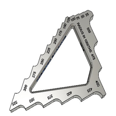 radius gauge by azjake creations tools hand radiusgauge 3d print model - Mito3D