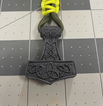 thors marteau perle by armandie mode bijoux thor thorhammer paracord 3d print model - Mito3D