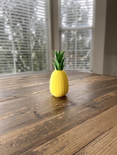 poli ananas by stampa ninja giocattoli giochi decorazione lowpoly cibo casa tropicale tropico 3d print model - Mito3D