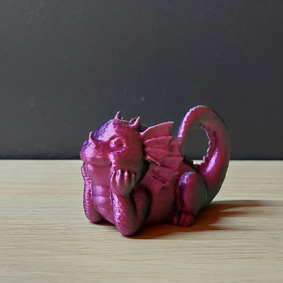 mignonne dragon 1 3 by piersonnico miniatures créatures 3d impression animal 3d print model - Mito3D