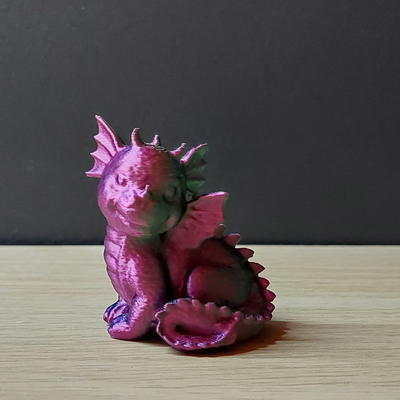 mignonne dragon 2 3 by piersonnico miniatures créatures 3d impression animal 3d print model - Mito3D