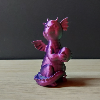 mignonne dragon 3 by piersonnico miniatures créatures 3d impression animal 3d print model - Mito3D