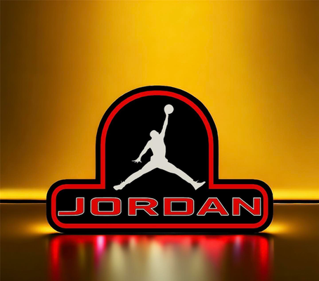 aire jordán led lámpara by codyinbody3 arte modelos micheal baloncesto deporte nba nike ams multicolor bambu impresora accesorio adjunto archivo placa trasera trozo ligero caja ligera 3d print model - Mito3D