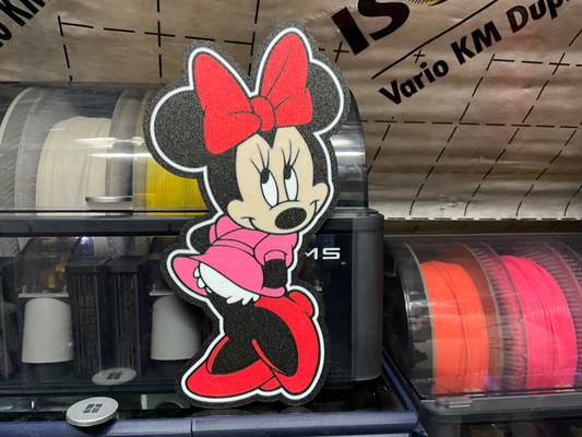 minnie conduziu caixa luz by vitorms arte sinais logotipos placa logotipo luminaria disney orelhas 3d print model - Mito3D