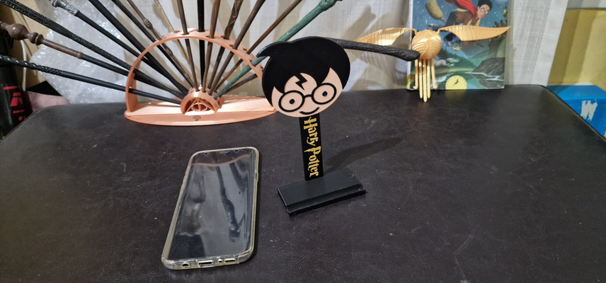 harry potier mobile téléphone titulaire soutien soporte telefono by darvil66 accessoires cosplays 3d print model - Mito3D