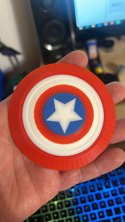 captain america's shield fridge magnet by zioproda household decor america marvel 3d print model - Mito3D