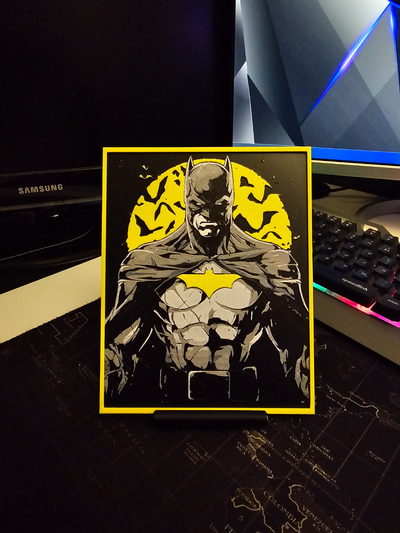 batman şapka dövmesi by think3d üretken 3d model taş ocağı tv film dizi renk 2d sanat 2dart süpermen dc evren komik çizgi roman 3d print model - Mito3D