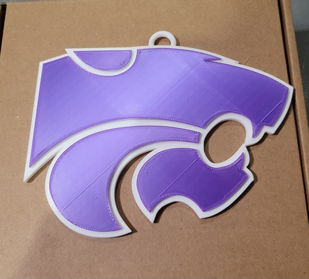 kansas 3d logo 180mm serie by negozi alimentari passatempo fai sport all'aperto ncaa ncaabasketball università catena marzo follia pallacanestro 3d print model - Mito3D