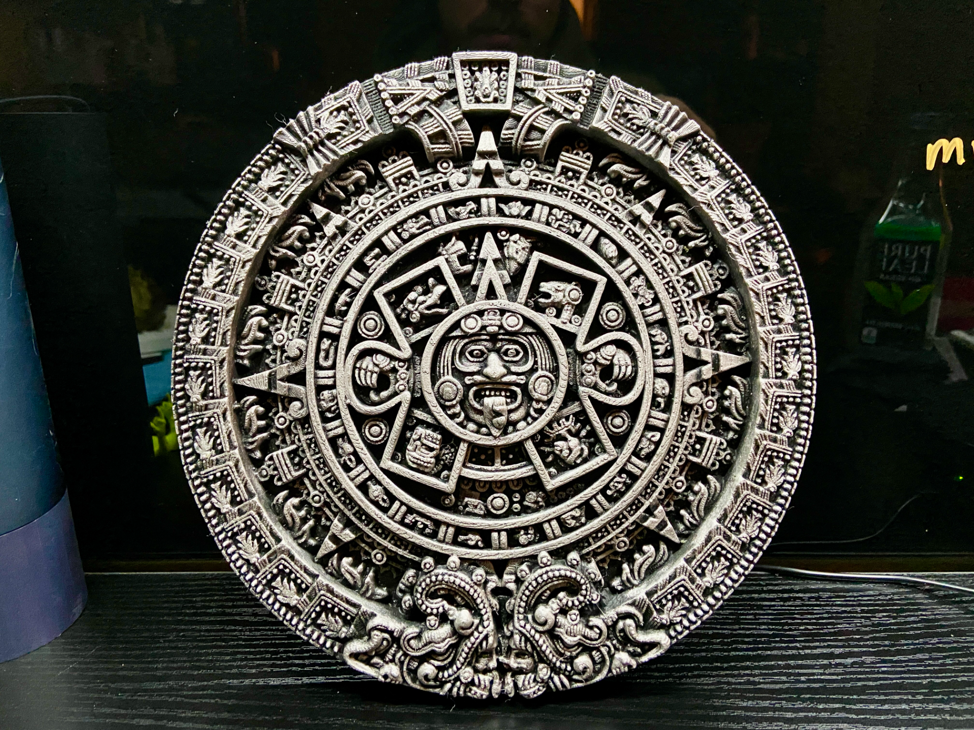 aztec mayan calendario dom roca by qjeezy casa decoración azteca maya antiguo 3D print model - Mito3D