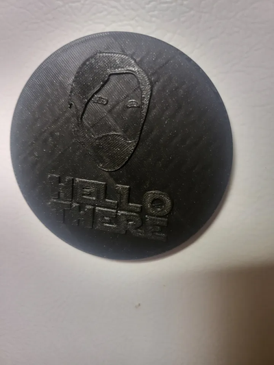 kenobi magnet by robodruid art signs & logos 3d print model - Mito3D